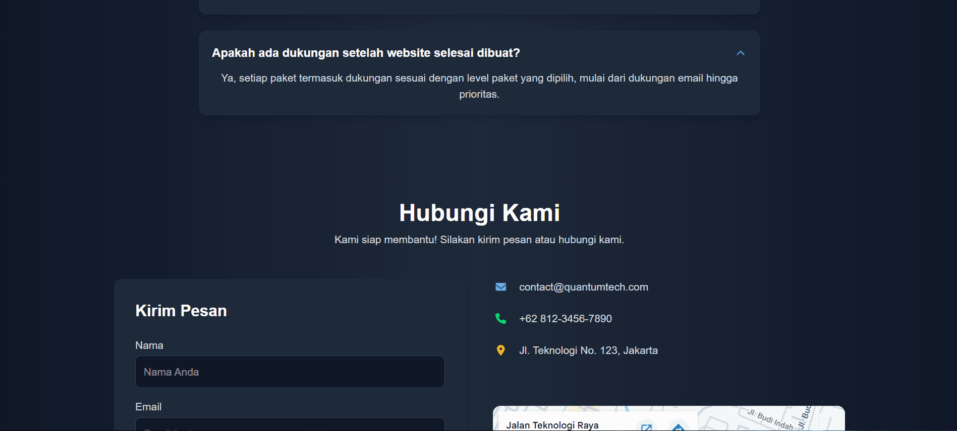 Landing Page screenshot 2